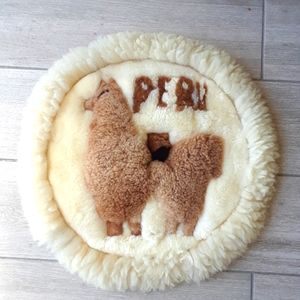 Peruvian Alpaca wool scatter rug